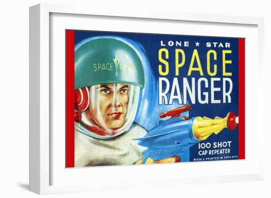 Lone Star Space Ranger 100 Shot Cap Repeater-null-Framed Art Print