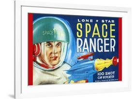 Lone Star Space Ranger 100 Shot Cap Repeater-null-Framed Art Print