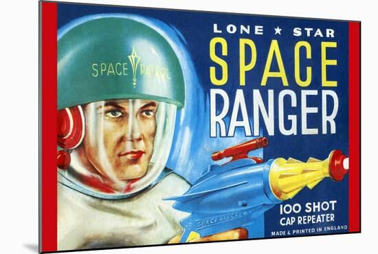 Lone Star Space Ranger 100 Shot Cap Repeater-null-Mounted Art Print