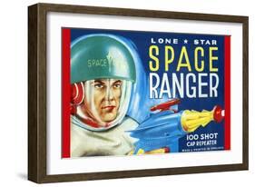 Lone Star Space Ranger 100 Shot Cap Repeater-null-Framed Premium Giclee Print
