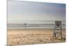 Lone Surfer on Newport Beach Rhode Island-null-Mounted Photo