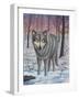 Lone Wolf-Robert Wavra-Framed Giclee Print