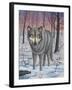 Lone Wolf-Robert Wavra-Framed Giclee Print