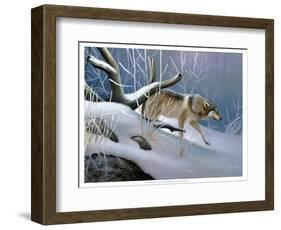 Lone Wolf-Leo Stans-Framed Art Print