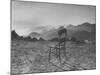 Lone Wooden Chair on Hillside Overlooking the Santa Lucia Mountain Range, California-Nina Leen-Mounted Premium Photographic Print