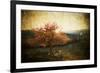 Lonely Beautiful Autumn Tree - Vintage Photo-melis-Framed Photographic Print