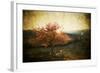 Lonely Beautiful Autumn Tree - Vintage Photo-melis-Framed Photographic Print