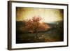 Lonely Beautiful Autumn Tree - Vintage Photo-melis-Framed Photographic Print