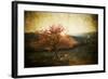 Lonely Beautiful Autumn Tree - Vintage Photo-melis-Framed Photographic Print