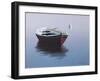 Lonely Boat in Red-Zhen-Huan Lu-Framed Giclee Print