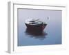 Lonely Boat in Red-Zhen-Huan Lu-Framed Giclee Print