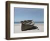 Lonely Boat on Beach-Zhen-Huan Lu-Framed Giclee Print