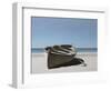 Lonely Boat on Beach-Zhen-Huan Lu-Framed Giclee Print