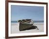Lonely Boat on Beach-Zhen-Huan Lu-Framed Giclee Print