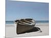 Lonely Boat on Beach-Zhen-Huan Lu-Mounted Giclee Print