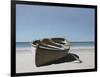 Lonely Boat on Beach-Zhen-Huan Lu-Framed Giclee Print