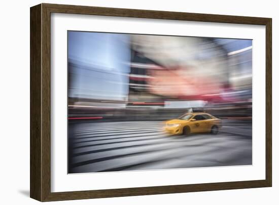 Lonely cab-Moises Levy-Framed Giclee Print