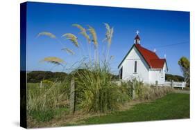 Lonely Church in the Catlins, South Island, New Zealand, Pacific-Michael Runkel-Stretched Canvas