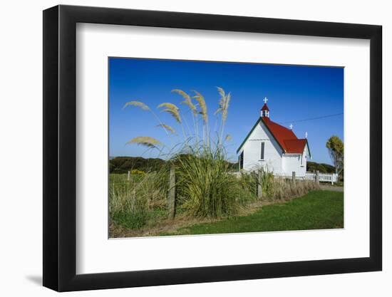 Lonely Church in the Catlins, South Island, New Zealand, Pacific-Michael Runkel-Framed Photographic Print