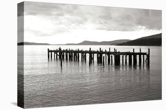 Lonely Dock BW-Dana Styber-Stretched Canvas