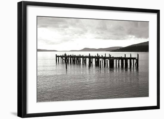 Lonely Dock BW-Dana Styber-Framed Photographic Print
