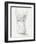 Lonely Guardian Angel In The Moonlight-sylvia pimental-Framed Art Print