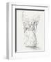 Lonely Guardian Angel In The Moonlight-sylvia pimental-Framed Art Print