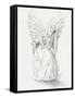 Lonely Guardian Angel In The Moonlight-sylvia pimental-Framed Stretched Canvas