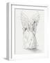 Lonely Guardian Angel In The Moonlight-sylvia pimental-Framed Art Print