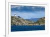 Lonely lighthouse in the Beagle Channel, Tierra del Fuego, Argentina, South America-Michael Runkel-Framed Photographic Print