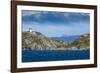 Lonely lighthouse in the Beagle Channel, Tierra del Fuego, Argentina, South America-Michael Runkel-Framed Photographic Print