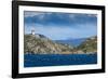 Lonely lighthouse in the Beagle Channel, Tierra del Fuego, Argentina, South America-Michael Runkel-Framed Photographic Print