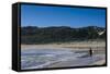 Lonely Surfer on a Beach Near Margaret River, Western Australia, Australia, Pacific-Michael Runkel-Framed Stretched Canvas