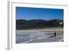 Lonely Surfer on a Beach Near Margaret River, Western Australia, Australia, Pacific-Michael Runkel-Framed Photographic Print