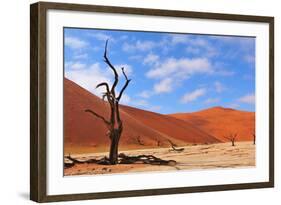 Lonely Tree Skeleton, Deadvlei, Namibia-Grobler du Preez-Framed Photographic Print