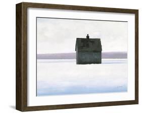 Lonely Winter Landscape II-James Wiens-Framed Art Print