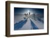 Lonesome Plain in Iced Up Winter Scenery, Triebtal, Vogtland, Saxony, Germany-Falk Hermann-Framed Photographic Print