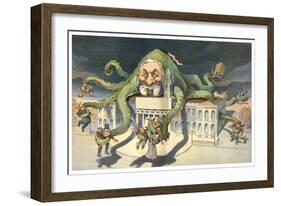 Long Arms Of Politicians-JS Pughe-Framed Art Print