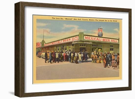 Long Bar, Tijuana, Mexico-null-Framed Art Print