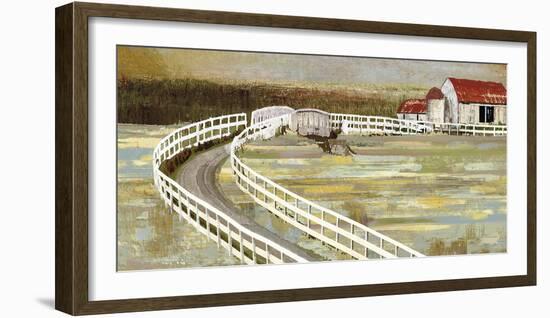 Long Barn - Meander Far-null-Framed Giclee Print