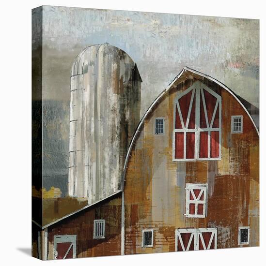 Long Barn - Silo-Mark Chandon-Stretched Canvas