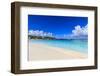 Long Bay Beach, beautiful soft white sand, turquoise sea, Antigua-Eleanor Scriven-Framed Photographic Print