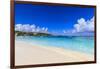 Long Bay Beach, beautiful soft white sand, turquoise sea, Antigua-Eleanor Scriven-Framed Photographic Print