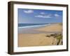 Long Beach and Coastline, Perranporth, North Cornwall, England, United Kingdom, Europe-Neale Clark-Framed Photographic Print