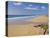 Long Beach and Coastline, Perranporth, North Cornwall, England, United Kingdom, Europe-Neale Clark-Stretched Canvas