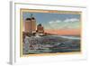 Long Beach, CA - Swimmers by Villa Riviera & Pacific Coast Club-Lantern Press-Framed Art Print