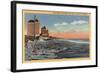 Long Beach, CA - Swimmers by Villa Riviera & Pacific Coast Club-Lantern Press-Framed Art Print