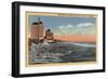 Long Beach, CA - Swimmers by Villa Riviera & Pacific Coast Club-Lantern Press-Framed Art Print