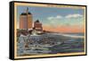 Long Beach, CA - Swimmers by Villa Riviera & Pacific Coast Club-Lantern Press-Framed Stretched Canvas