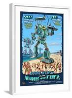 Long Beach, California - Atlantean Invaders-Lantern Press-Framed Art Print